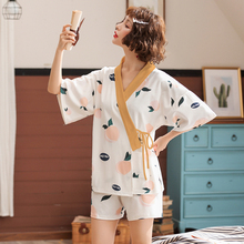 Пижама женская BZEL, летняя пижама из хлопка с коротким рукавом и треугольным вырезом, 2019 2024 - купить недорого