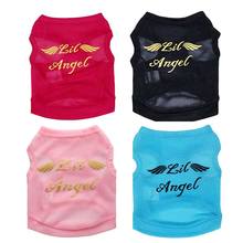 Unisex Hondenkleding Shirt Angel Wings Dog 2018 Cute Dog Shirt Clothing For Dog Chihuahua T Shirt Dog Apparel  Teddy Bichon E 2024 - buy cheap