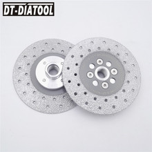 2pcs 4.5" Vacuum Brazed  Diamond Grinding Wheel Cutting Disc 5/8-11 Flange stone shaping Both side coated saw blade 115inch 2024 - buy cheap