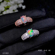 KJJEAXCMY изысканное ювелирное изделие, инкрустированное серебряным камнем Тянь-опа, кольцо с опорой для обнаружения драгоценных камней 2024 - купить недорого