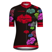 SPTGRVO LairschDan Sexy Lips Summer Cycling Jersey Shirts Women Tops Breathable Bike Jerseys Ciclismo Maillot Vtt Clothing Wear 2024 - buy cheap