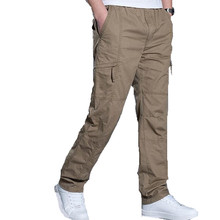 Новые мужские свободные брюки, 5 видов цветов, тонкие хлопковые брюки-карго для отдыха, мужские брюки, размер L-6XL 2024 - купить недорого