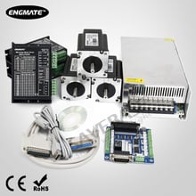 Kit engmate driver de passo de 3 eixos cnc nema24, n. m, motor de passo e 48v psu 2024 - compre barato