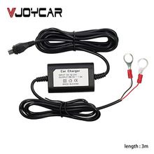 Cabo carregador automotivo com fio rígido, fonte de alimentação micro usb para rastreadores gps louças 36v-12v para 5v 2a 3m 2024 - compre barato