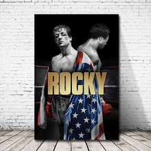 Rocky movie poster pintura em tela impressão quarto decoração de casa moderna arte da parede arte a óleo 2024 - compre barato