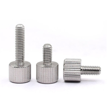 5Pcs M4 Single knurled head hand screw round thumb screws handle bolts Nickel Plated 5mm-16mm Long 2024 - buy cheap