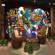 Cool graffiti decorative painting wall professional production mural factory wholesale wallpaper mural poster photo wall 2024 - buy cheap