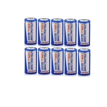 10pcs/lot Large capacity 3.7V 1200mAh ICR 16340 rechargeable lithium battery glare flashlight lithium battery 2024 - buy cheap