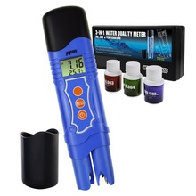 3-in-1 Combo Water Quality Tester pH / TDS / Temperature Meter 0.00~14.00pH 0~1999mg/L(ppm) Pen-Type 2024 - buy cheap