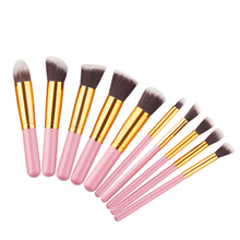 New 10pcs/Set  Makeup Brush Set Facial Whitening Cosmetics Makeup Brush Tool Concealer Foundation Portable Cosmetic Brush Set 2024 - buy cheap