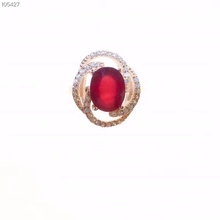 KJJEAXCMY boutique jewelry 925 sterling silver inlaid natural ruby female ring support test 2024 - buy cheap