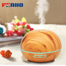 FUNHO 550ml Ultrasonic Humidifier Aroma Essential Oil Diffuser Wood Grain Cool Mist Humidifier aromatherapy diffuser  7 Color 2024 - buy cheap