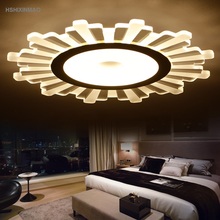 Luminária de teto em acrílico led girassol, lâmpada para quarto e sala de estar, de estudo, ultrafina