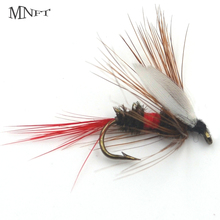 MNFT-señuelo de pesca con mosca, 6 unidades, 10 #, Royal Wulff, moscas secas, trucha al aire libre 2024 - compra barato
