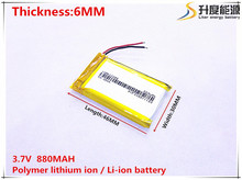 3.7V 880mAh 603046 Lithium Polymer Li-Po li ion Rechargeable Battery cells For Mp3 MP4 MP5 GPS 2024 - buy cheap