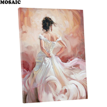 Ballet dança menina 3d diamante imagem quadrado strass diamante pintura ponto cruz diamante bordado mosaico decoração da sua casa 2024 - compre barato