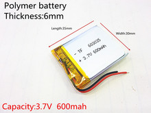 3.7V 600mAh 603035 Lithium Polymer Li-Po li ion Rechargeable Battery cells For Mp3 MP4 MP5 GPS 2024 - buy cheap