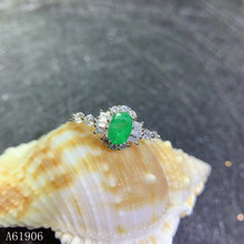 KJJEAXCMY boutique de jóias 925 prata incrustada de esmeralda natural anel feminino apoio detecção de luxo 2024 - compre barato