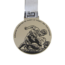 Medalhas de metal personalizado baixo preço Personalizado Liga de Zinco Medalha de Prêmio de Metal cor 2024 - compre barato