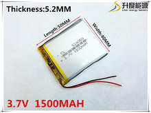 3.7V 1500mAh 524050 Lithium Polymer Li-Po li ion Rechargeable Battery cells For Mp3 MP4 MP5 GPS 2024 - buy cheap