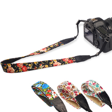 1pcs Camera Shoulder Strap Neck Belt Vintage Chinese Flower Style Durable Cotton Universal Straps for Canon for Nikon DSLR 2024 - buy cheap