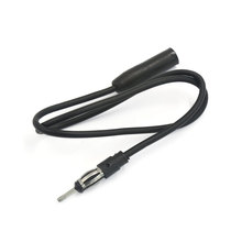 UXCELL Car Black Male To Female Radio Stereo Antenna Adapter Extension Cable 48cm Long 2024 - buy cheap