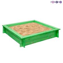 Juguetes de playa/arena PAREMO caja de arena de madera \ "Clio \" (4 puestos, impregnación, base, col. Juguetes verdes para niños, juegos para niños, caja de arena de playa, juguetes de arena 2024 - compra barato