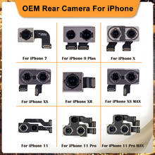 Câmera traseira com módulo de sensor e cabo flexível, substituição para iphone x, xs, xr, xsmax, 11, 11 pro, 6, 6s, 6sp, 7 plus, 8 plus 2024 - compre barato