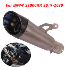 S1000RR Motorcycle Slip on Exhaust Muffler Titanium Alloy Silencer Tip Escape Pipe for BMW S1000RR 2019 2020 2024 - buy cheap
