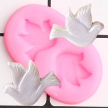 Doves Birds Silicone Molds DIY Wedding Cake Decorating Tools Pigeon Cupcake Topper Fondant Mold Candy Clay Chocolate Moulds 2024 - buy cheap