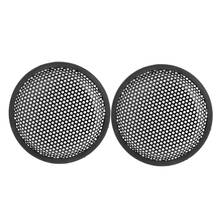 UXCELL 6.6" Dia Metal Mesh Round Car Woofer Cover Speaker Grill Black 2 Pcs 2024 - buy cheap