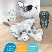 Leidy Dog-Control de voz para niños, dispositivo de Control de voz, instrucción de voz, inteligente, de imitación, de la Academia para la enseñanza, Robot programable, Perro Robot RC realista 2024 - compra barato