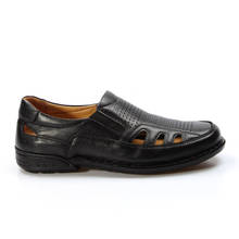 Sandalias clásicas de piel auténtica para hombre, zapatos transpirables suaves de diseñador, de marca romana, para playa, para verano, 662MA118KT 2024 - compra barato