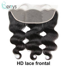 Индийские человеческие волосы Berryshair, HD сетка, фронтальные необработанные волосы 13x4, Небольшие узелки с детскими волосами для женщин 2024 - купить недорого