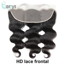 Cabelo cru frontal do virgin do laço da onda hd do corpo do cabelo humano indiano de berryshair 13x4 frontals 1b pequenos nós com cabelo do bebê 2024 - compre barato