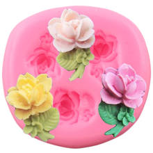 Rose Flower Leaves Silicone Molds Wedding Cupcake Topper Fondant Mold DIY Cake Decorating Tools Candy Chocolate Gumpaste Moulds 2024 - buy cheap