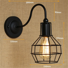 Industrial Wall Lamps Sconce Retro wall light fixtures American Simple backlit mirror Home decoration lighting Fixture 2024 - buy cheap