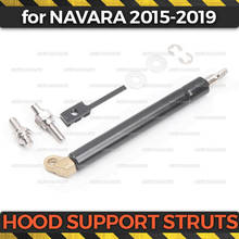Funda de puntales de soporte de maletero para Nissan Navara (D23) 2015-2019, de acero inoxidable, decoración de moldura para el exterior, 1 juego/1 unidad 2024 - compra barato