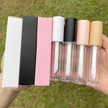 Recipiente vazio para cosméticos, recipiente com 5.5ml, 7.5ml, grande, rosa, branco, transparente, tubo de brilho labial, frascos para lábios 2024 - compre barato