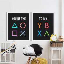 Video Game Geek Posters and Prints Gamer Room Decor Player 1 player 2 Gaming Sign Kids Boy's Room Wall Art Canvas Painting Decor 2024 - buy cheap