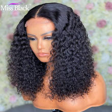 Peluca de cabello humano rizado con encaje Frontal para mujeres negras, pelo Remy brasileño, sin pegamento, 4x4, 5x5, con cierre de encaje Frontal de onda profunda 2024 - compra barato