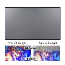 Projector Screen 60 72 84 100 120inch Reflective Fabric Projection Screen For XGIMI H3 Z6 H2 JMGO Xiaomi YG300 Espon Beamer 2024 - buy cheap