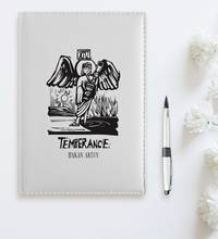 Personalized Tarot Temperance (Moderation) White Leather Organizer 2024 - buy cheap