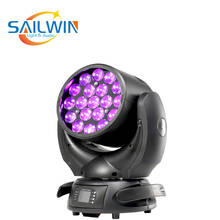 Bee eye led moving head light 19x15w zoom function RGBW 4in1 beam wash effect stage light 2024 - buy cheap