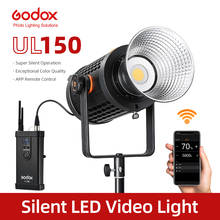 Godox-Luz LED de vídeo UL150 UL-150, 150W, 5600K, temperatura de Color, montaje silencioso Bowens, Control remoto y soporte para aplicación 2024 - compra barato