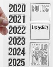 German 2021 clear stamp /Seal for DIY scrapbooking/photo album Decorative clear stamp sheets A6015 2024 - buy cheap