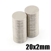 5/10/20/50Pcs 20x2 NdFeB Neodymium Magnet 20MMX2MM Super Powerful Small Round Permanent Disc Magnetic imanes 20x2 2024 - buy cheap