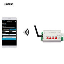 Controlador de tarjeta SD LED H806SB, controlador WIFI SPI, por aplicación DC5-24V, máximo 2048 píxeles, WS2811, tira de luces digitales 2024 - compra barato
