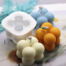 Molde de vela de cera de soja para aromaterapia, molde de silicona 3D para velas de yeso, hecho a mano, nuevo 2024 - compra barato