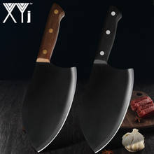 XYj 7 Inch Stainless Steel Handmade Forged Kitchen Chef Tool Slicing Cooking Knife Meat Cleaver Butcher Knife Sharp Durable 2024 - buy cheap